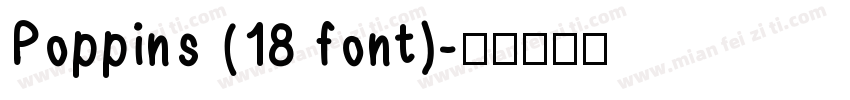 Poppins (18 font)字体转换